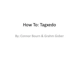 How To: Tagxedo