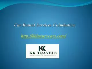 Car Rental Services Coimbatore