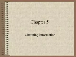 Chapter 5