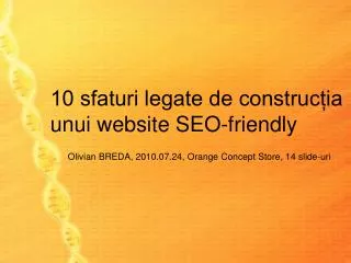 10 sfaturi legate de construc ia unui website seo friendly