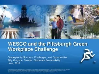 WESCO and the Pittsburgh Green Workplace Challenge