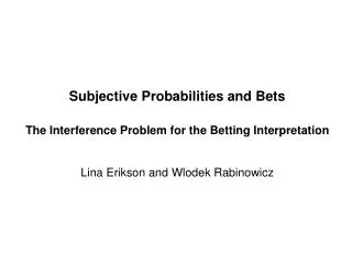A_Fundamental_Problem_for_the_Betting_Interpretation_6_04_2010