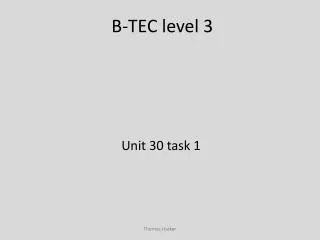 B-TEC level 3