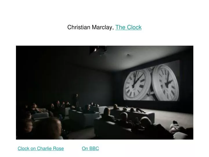 christian marclay the clock