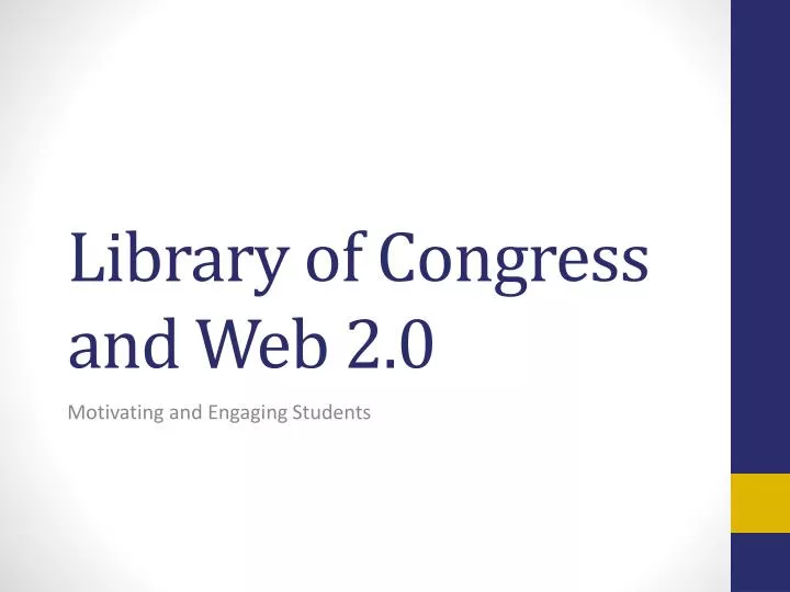 library of congress and web 2 0