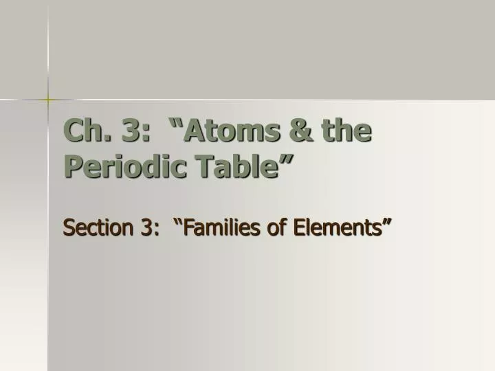 ch 3 atoms the periodic table