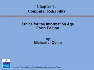 Chapter 7: Computer Reliability