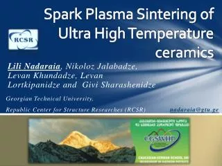 Spark Plasma Sintering of Ultra High Temperature ceramics