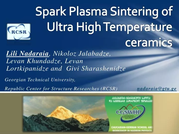 spark plasma sintering of ultra high temperature ceramics