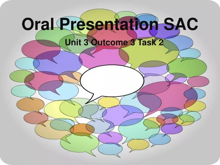 oral presentation sac