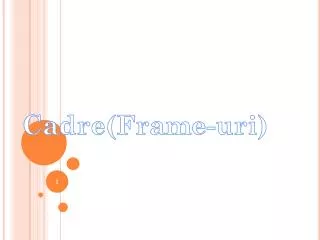 c adre frame uri