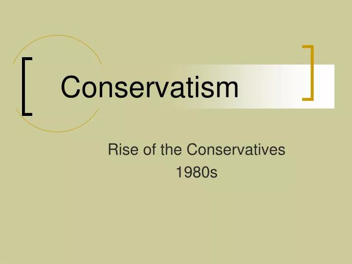 conservatism ideology