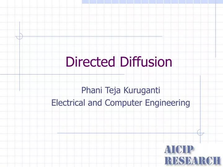 directed diffusion