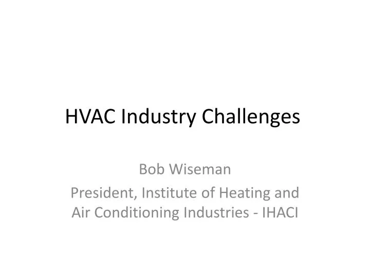 hvac industry challenges