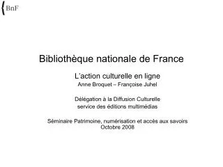 biblioth que nationale de france
