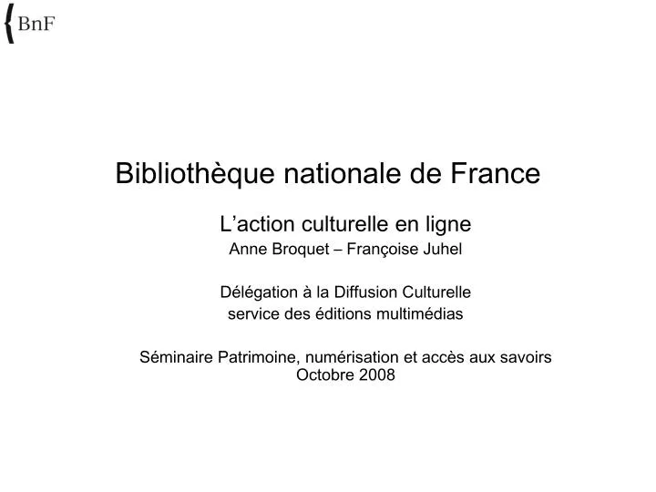biblioth que nationale de france