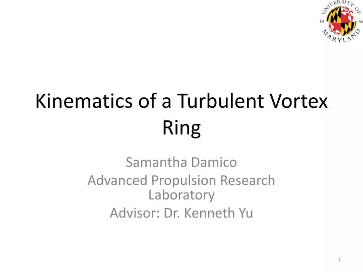 kinematics of a turbulent vortex ring