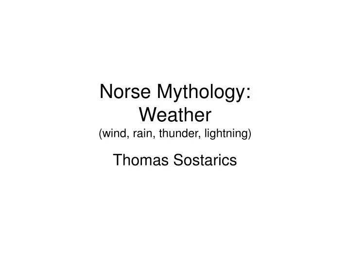 norse mythology weather wind rain thunder lightning