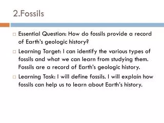 2.Fossils