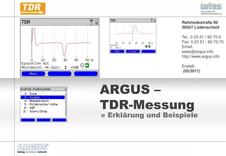 argus tdr messung