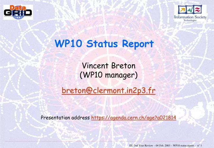 wp10 status report