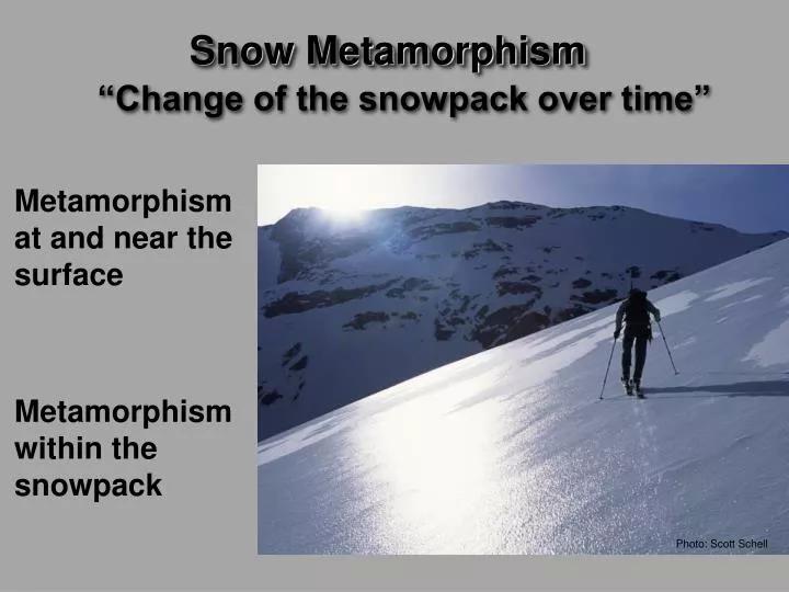 snow metamorphism