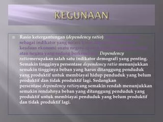 kegunaan