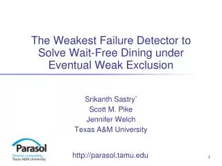 The Weakest Failure Detector to Solve Wait-Free Dining under Eventual Weak Exclusion