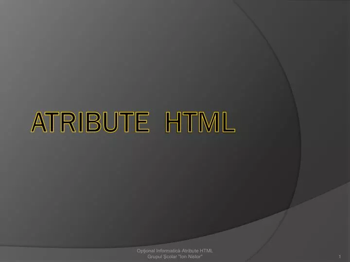 atribute html