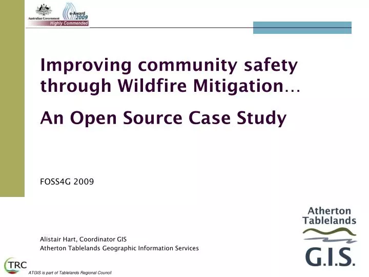 improving community safety through wildfire mitigation an open source case study