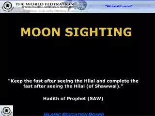 MOON SIGHTING