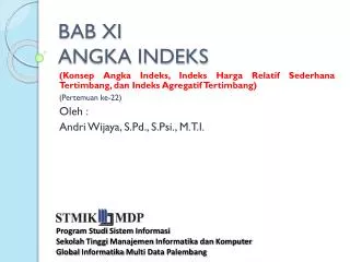 bab xi angka indeks