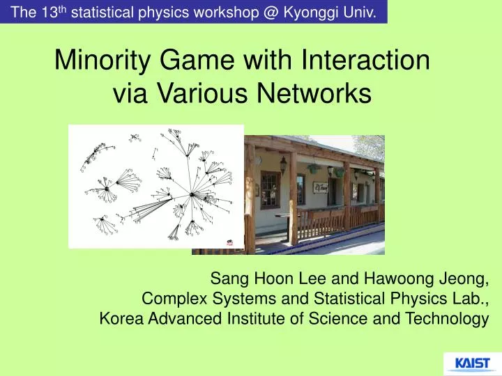 minority game with interaction via various networks