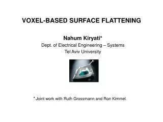 VOXEL-BASED SURFACE FLATTENING