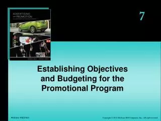 Establishing Objectives and Budgeting for the Promotional Program