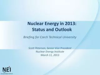 Nuclear Energy in 2013: Status and Outlook