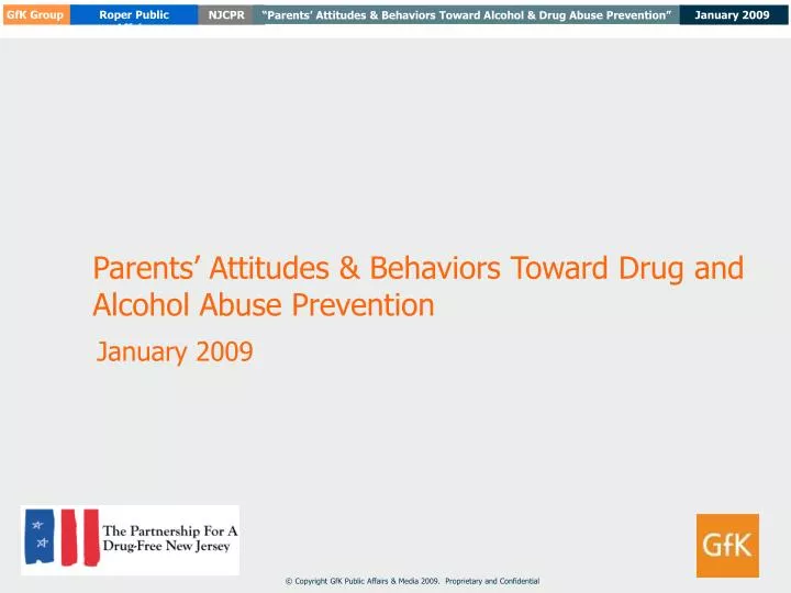 parents attitudes behaviors toward drug and alcohol abuse prevention
