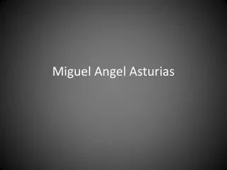 Miguel Angel Asturias