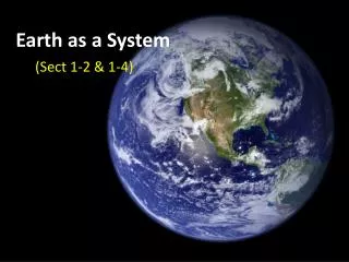 Earth as a System