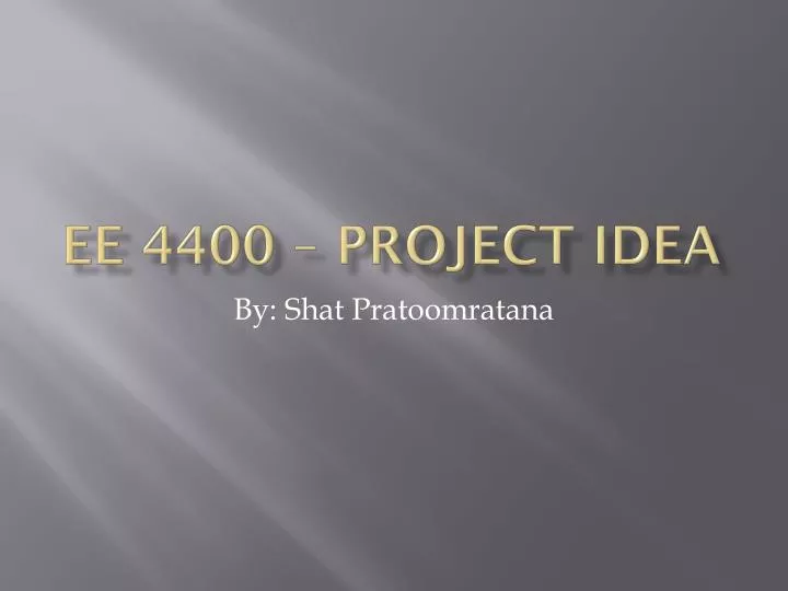 ee 4400 project idea