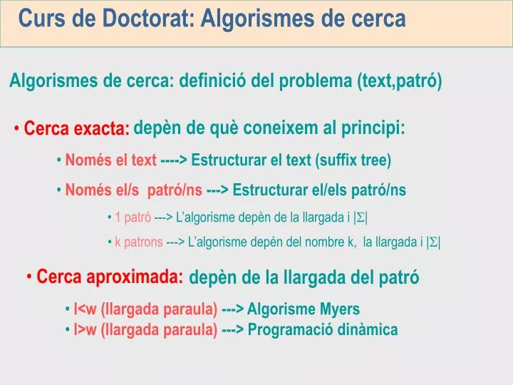 curs de doctorat algorismes de cerca