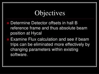 Objectives