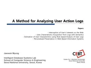 A Method for Analyzing User Action Logs