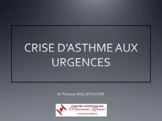 crise d asthme aux urgences