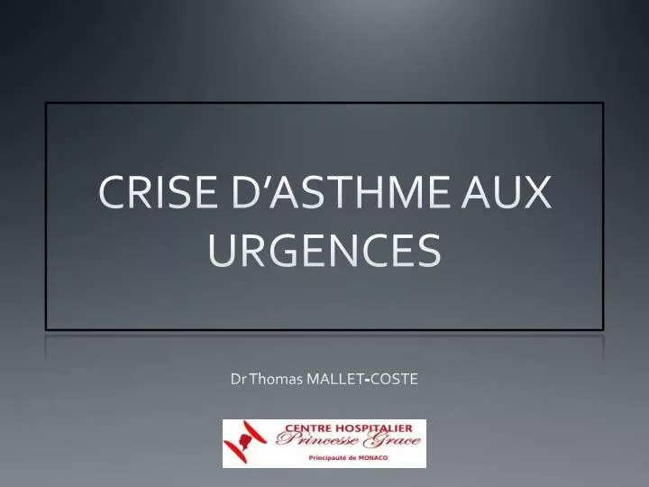 crise d asthme aux urgences