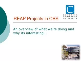 REAP Projects in CBS