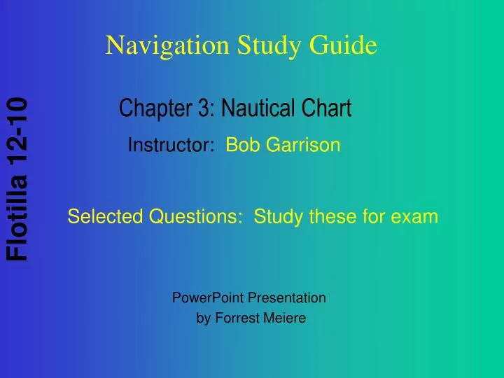 chapter 3 nautical chart