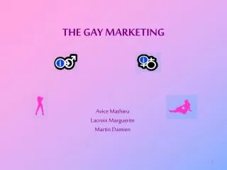 THE GAY MARKETING
