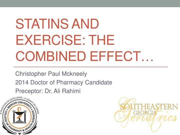 statins and exercise the combined effect