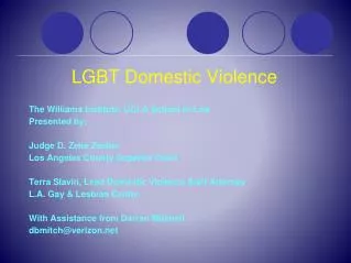 LGBT Domestic Violence
